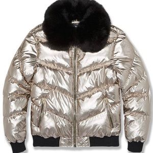 Mens Jordan Craig Jacket Gold Tone Sz 2X